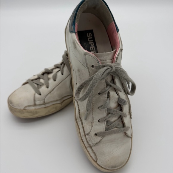 Golden Goose Superstar Classic-Size 37-White/Ice/Petroleum-With Box And Dust Bag - Picture 3 of 9